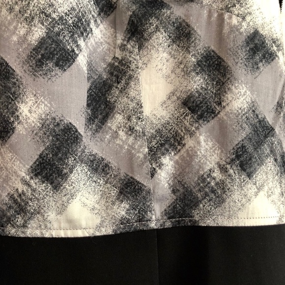 NWT Ann Taylor Grey And Black Dress - Picture 7 of 8